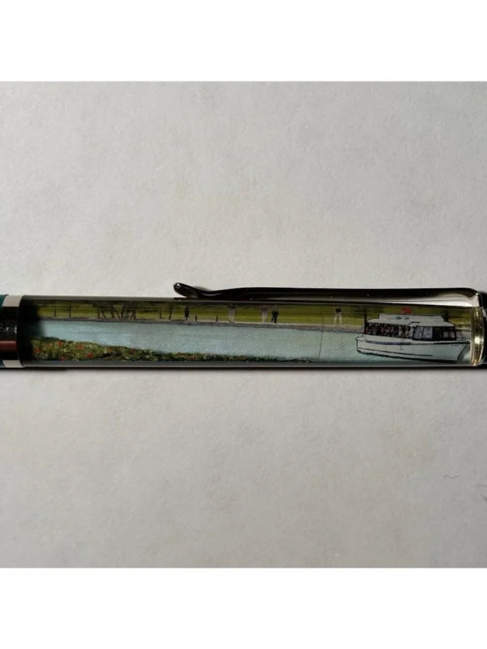 The Woodlands Texas Floaty Pen Boat Moves Advertising Collectible Promo Novelty